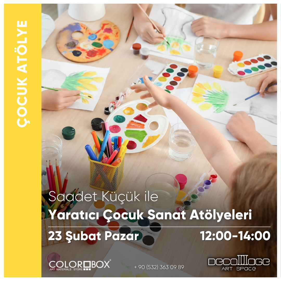 Saadet Küçük ile Yaratıcı Çocuk Sanat Atölyeleri resmi